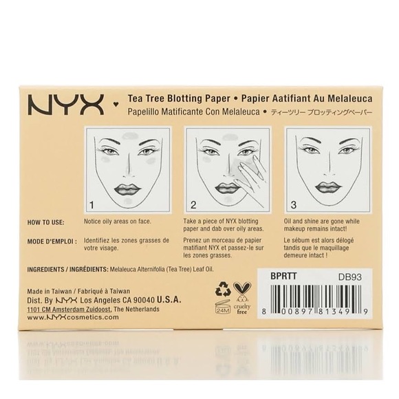 NYX Makeup Nyx Tea Tree Blotting Paper Poshmark